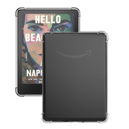 Clear Soft TPU Reinforced Corners Anti-fall E-Book Case For Kindle 12th Gen Paperwhite 7 Inch 2024 Colorsoft & Signature Edition